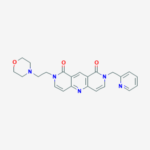 2-[2-(4-morpholinyl)ethyl]-8-(2-pyridinylmethyl)pyrido[4,3-b]-1,6-naphthyridine-1,9(2H,8H)-dione