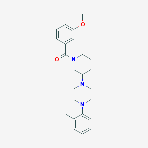 molecular formula C24H31N3O2 B6002549 1-[1-(3-methoxybenzoyl)-3-piperidinyl]-4-(2-methylphenyl)piperazine 