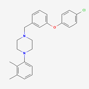 molecular formula C25H27ClN2O B6002563 1-[3-(4-chlorophenoxy)benzyl]-4-(2,3-dimethylphenyl)piperazine 