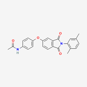 N-(4-{[2-(2,5-dimethylphenyl)-1,3-dioxo-2,3-dihydro-1H-isoindol-5-yl]oxy}phenyl)acetamide