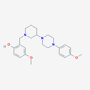 4-methoxy-2-({3-[4-(4-methoxyphenyl)-1-piperazinyl]-1-piperidinyl}methyl)phenol