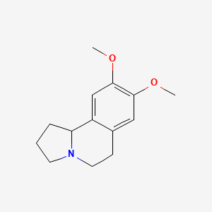 molecular formula C14H19NO2 B600277 8,9-二甲氧基-1,2,3,5,6,10b-六氢吡咯并[2,1-a]异喹啉 CAS No. 15889-93-7