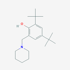 molecular formula C20H33NO B6002823 2,4-di-tert-butyl-6-(1-piperidinylmethyl)phenol 