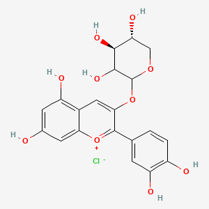 molecular formula C20H19ClO10 B600287 花青素 3-木糖苷 CAS No. 29761-24-8