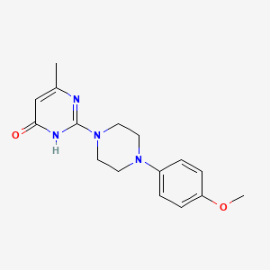 molecular formula C16H20N4O2 B6002900 2-[4-(4-methoxyphenyl)-1-piperazinyl]-6-methyl-4(3H)-pyrimidinone 