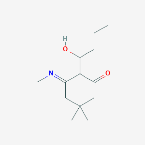 molecular formula C13H21NO2 B6002939 2-butyryl-5,5-dimethyl-3-(methylamino)-2-cyclohexen-1-one 