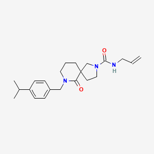 molecular formula C22H31N3O2 B6003061 N-allyl-7-(4-isopropylbenzyl)-6-oxo-2,7-diazaspiro[4.5]decane-2-carboxamide 
