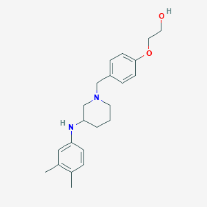 molecular formula C22H30N2O2 B6003062 2-[4-({3-[(3,4-dimethylphenyl)amino]-1-piperidinyl}methyl)phenoxy]ethanol 