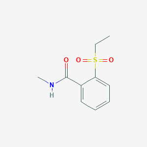 molecular formula C10H13NO3S B6003112 2-(ethylsulfonyl)-N-methylbenzamide 