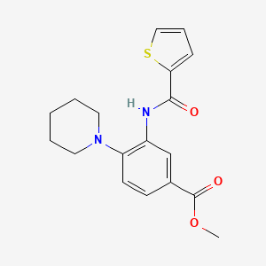 methyl 4-piperidin-1-yl-3-[(2-thienylcarbonyl)amino]benzoate