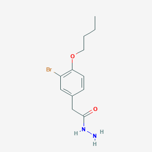 2-(3-bromo-4-butoxyphenyl)acetohydrazide