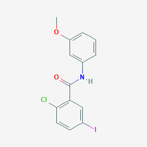 molecular formula C14H11ClINO2 B6003191 2-chloro-5-iodo-N-(3-methoxyphenyl)benzamide 
