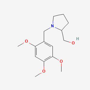 molecular formula C15H23NO4 B6003206 [1-(2,4,5-trimethoxybenzyl)-2-pyrrolidinyl]methanol 