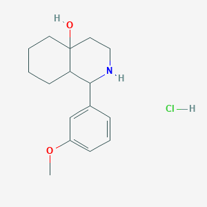 molecular formula C16H24ClNO2 B6003288 1-(3-methoxyphenyl)octahydro-4a(2H)-isoquinolinol hydrochloride 