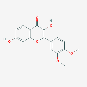 molecular formula C17H14O6 B600336 3,7-二羟基-3',4'-二甲氧基黄酮 CAS No. 93322-61-3
