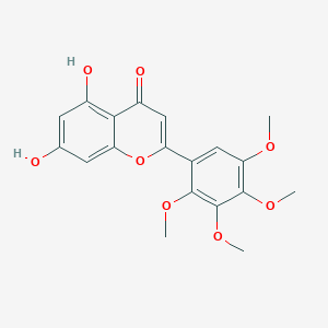 molecular formula C19H18O8 B600337 5,7-二羟基-2',3',4',5'-四甲氧基黄酮 CAS No. 206358-02-3