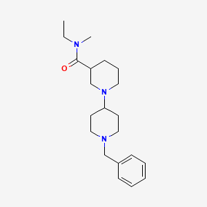 1'-benzyl-N-ethyl-N-methyl-1,4'-bipiperidine-3-carboxamide