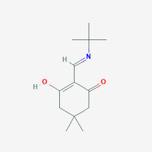 molecular formula C13H21NO2 B6003488 2-[(tert-butylamino)methylene]-5,5-dimethyl-1,3-cyclohexanedione 