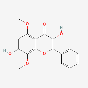 molecular formula C17H16O6 B600349 3,7-Dihydroxy-5,8-dimethoxyflavanone CAS No. 650571-70-3