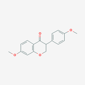 molecular formula C17H16O4 B600374 7-Methoxy-3-(p-methoxyphenyl)-4-chromanone CAS No. 15236-11-0