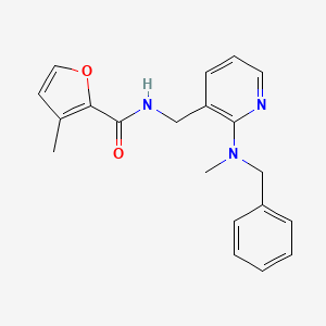 molecular formula C20H21N3O2 B6003887 N-({2-[benzyl(methyl)amino]-3-pyridinyl}methyl)-3-methyl-2-furamide 