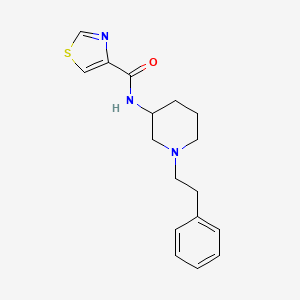 molecular formula C17H21N3OS B6003908 N-[1-(2-phenylethyl)-3-piperidinyl]-1,3-thiazole-4-carboxamide 