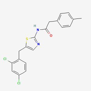 N-[5-(2,4-dichlorobenzyl)-1,3-thiazol-2-yl]-2-(4-methylphenyl)acetamide