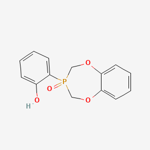 molecular formula C14H13O4P B6004038 2-(3-oxido-3,4-dihydro-2H-1,5,3-benzodioxaphosphepin-3-yl)phenol 
