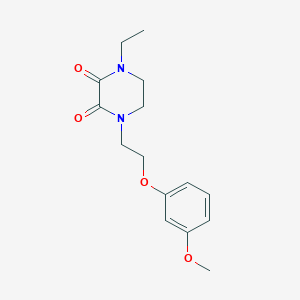 1-ethyl-4-[2-(3-methoxyphenoxy)ethyl]-2,3-piperazinedione