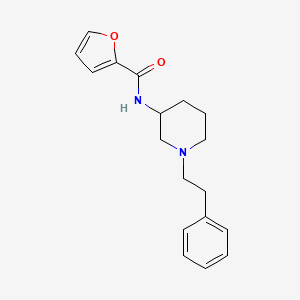 molecular formula C18H22N2O2 B6004158 N-[1-(2-phenylethyl)-3-piperidinyl]-2-furamide 