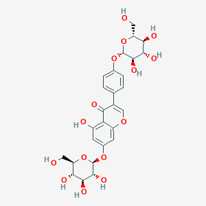 molecular formula C27H30O15 B600418 染料木素 7,4'-二-O-葡萄糖苷 CAS No. 36190-98-4
