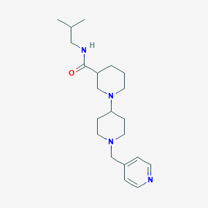 molecular formula C21H34N4O B6004262 N-isobutyl-1'-(4-pyridinylmethyl)-1,4'-bipiperidine-3-carboxamide 