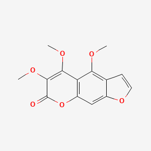 molecular formula C14H12O6 B600434 4,5,6-trimethoxyfuro[3,2-g]chromen-7-one CAS No. 18646-71-4