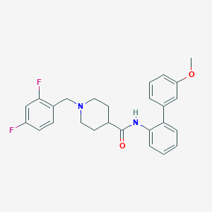 molecular formula C26H26F2N2O2 B6004401 1-(2,4-difluorobenzyl)-N-(3'-methoxy-2-biphenylyl)-4-piperidinecarboxamide 