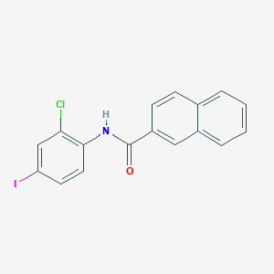 molecular formula C17H11ClINO B6004415 N-(2-chloro-4-iodophenyl)-2-naphthamide 