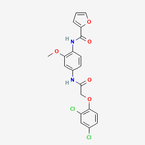 N-[4-[[2-(2,4-dichlorophenoxy)acetyl]amino]-2-methoxyphenyl]furan-2-carboxamide