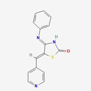 4-anilino-5-(4-pyridinylmethylene)-1,3-thiazol-2(5H)-one