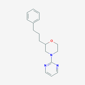molecular formula C17H21N3O B6004436 2-(3-phenylpropyl)-4-(2-pyrimidinyl)morpholine 