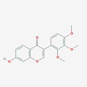 molecular formula C18H16O6 B600447 7-Hydroxy-3-(2,3,4-trimethoxyphenyl)-4H-chromen-4-one CAS No. 69505-35-7