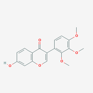 molecular formula C18H16O6 B600447 7-Hydroxy-3-(2,3,4-trimethoxyphenyl)-4H-chromen-4-one 