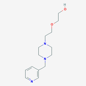 molecular formula C14H23N3O2 B6004551 2-{2-[4-(3-pyridinylmethyl)-1-piperazinyl]ethoxy}ethanol 