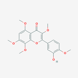 molecular formula C20H20O8 B600457 2-(3-Hydroxy-4-methoxyphenyl)-3,5,7,8-tetramethoxy-4H-chromen-4-one CAS No. 4670-40-0