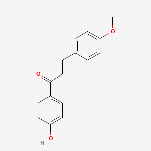 molecular formula C16H16O3 B600459 1-(4-Hydroxyphenyl)-3-(4-methoxyphenyl)propan-1-one CAS No. 66760-72-3