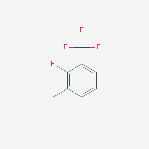 molecular formula C9H6F4 B060046 1-Ethenyl-2-fluoro-3-(trifluoromethyl)benzene CAS No. 1298094-29-7