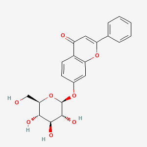molecular formula C21H20O8 B600478 7-Hydroxyflavone-beta-D-glucoside CAS No. 71802-05-6