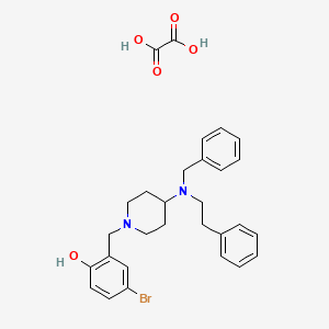 2-({4-[benzyl(2-phenylethyl)amino]-1-piperidinyl}methyl)-4-bromophenol ethanedioate (salt)