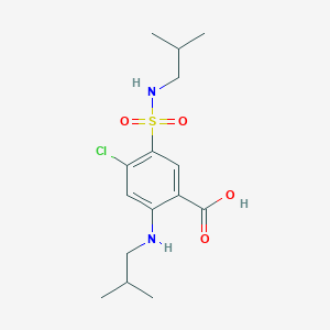 molecular formula C15H23ClN2O4S B6004830 4-chloro-2-(isobutylamino)-5-[(isobutylamino)sulfonyl]benzoic acid 