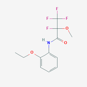 molecular formula C12H13F4NO3 B6004876 N-(2-ethoxyphenyl)-2,3,3,3-tetrafluoro-2-methoxypropanamide 