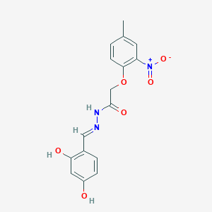 molecular formula C16H15N3O6 B6004924 N'-(2,4-dihydroxybenzylidene)-2-(4-methyl-2-nitrophenoxy)acetohydrazide 