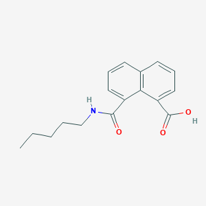 molecular formula C17H19NO3 B6004936 8-[(pentylamino)carbonyl]-1-naphthoic acid 